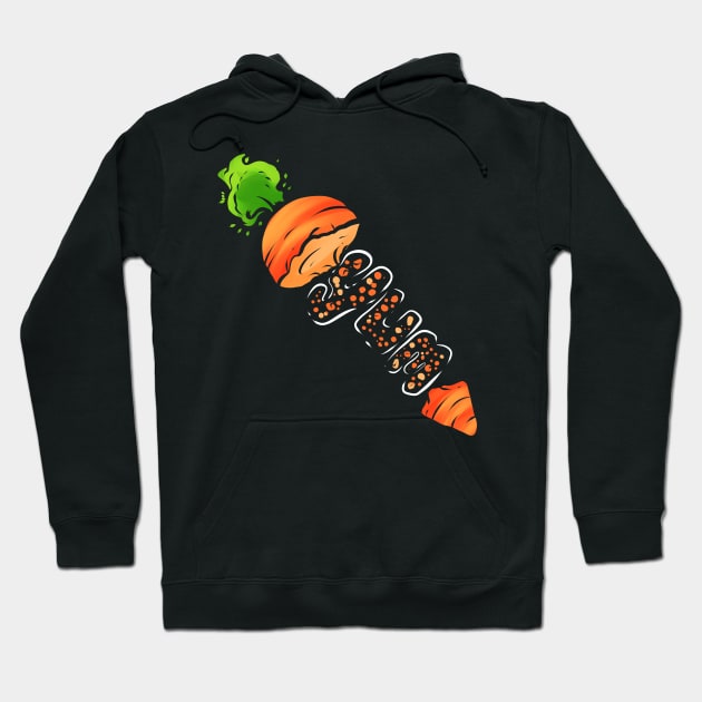 Carrots And Vegetables Are Yummi - Yum For Vegan Hoodie by SinBle